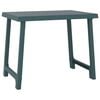 vidaXL Table de camping vert 79x56x64 cm PP aspect de bois