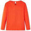T-shirt enfants à manches longues orange foncé 92