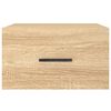 vidaXL Table de chevet murale chêne sonoma 35x35x20 cm