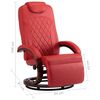 vidaXL Fauteuil inclinable TV rouge similicuir