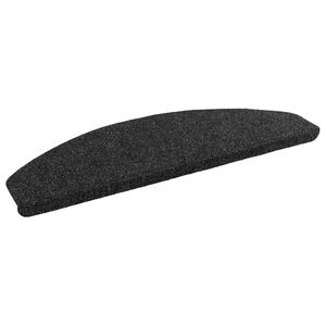 vidaXL Tapis d'escalier auto-adh&eacute;sifs 15 pc 80 x 28 x 3,5 cm Noir