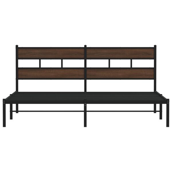 vidaXL Cadre de lit sans matelas avec t&ecirc;te de lit 190x200 cm