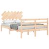vidaXL Cadre de lit sans matelas 120x200 cm bois massif