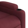 vidaXL Fauteuil de massage inclinable Rouge bordeaux Tissu