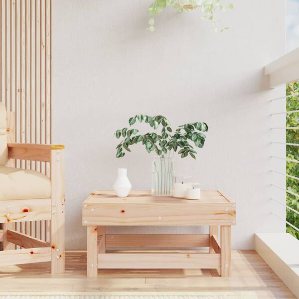 vidaXL Repose-pied de jardin bois de pin massif