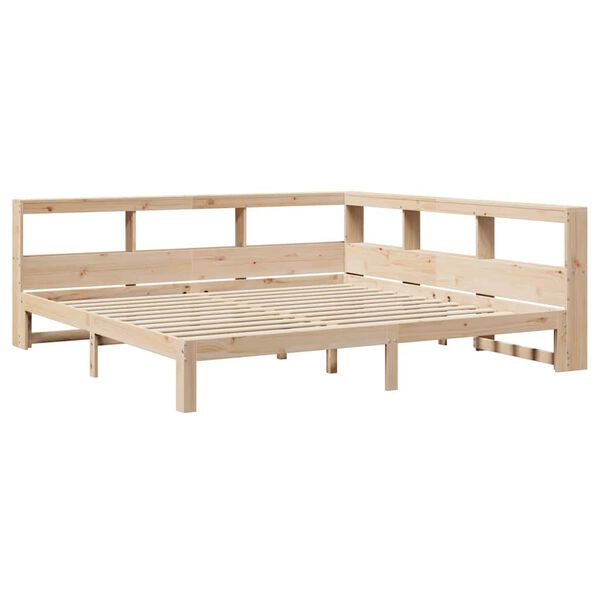 vidaXL Lit biblioth&egrave;que sans matelas 180x200 cm bois massif de pin