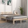 vidaXL Cadre de lit sans matelas bois massif 120x200 cm