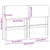 vidaXL T&ecirc;te de lit capitonn&eacute;e Gris clair 120 cm Pin massif