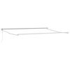 vidaXL Auvent r&eacute;tractable anthracite et blanc 4,5x3 m tissu/aluminium