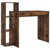 vidaXL Bureau Ch&ecirc;ne fum&eacute; Bois d'ing&eacute;nierie 100 x 40 x 90 cm