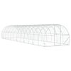 vidaXL Poulailler Argent&eacute; 1200 x 300 x 200 cm Acier galvanis&eacute;