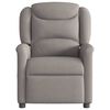 vidaXL Fauteuil inclinable &eacute;lectrique Taupe Tissu
