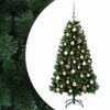 vidaXL Sapin de No&euml;l artificiel avec boules 120 cm 150 LED Blanc chaud
