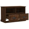vidaXL Meuble TV ch&ecirc;ne marron 80x35x50 cm bois d'ing&eacute;nierie