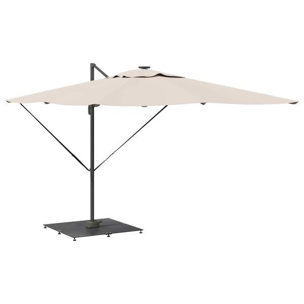 vidaXL Pied de parasol Gris fonc&eacute; 100 x 100 x 4 cm Acier