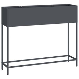 vidaXL Bac de jardin sur&eacute;lev&eacute; Anthracite 100 x 26 x 82 cm Acier