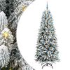 vidaXL Sapin de No&euml;l artificiel Blanc 210 cm