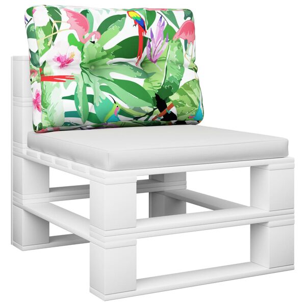 vidaXL Coussin de palette multicolore 50x40x12 cm tissu