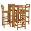vidaXL Ensemble de bar de jardin 5 pcs bois d'acacia solide