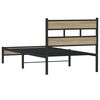vidaXL Cadre de lit sans matelas chêne sonoma 107x200 cm