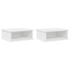 vidaXL Table de chevet 2 pcs Blanc 40 x 31 x 15 cm Bois d'ing&eacute;nierie