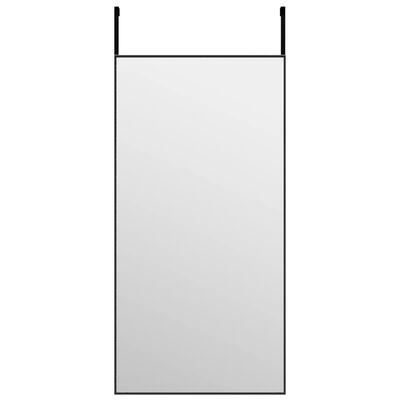 vidaXL Miroir de porte Noir 40x80 cm Verre et aluminium