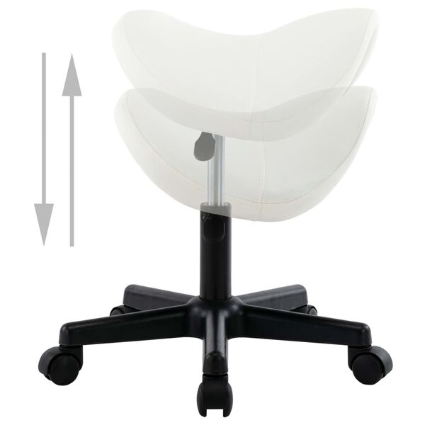 vidaXL Tabouret de travail Blanc Similicuir