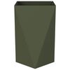 vidaXL Jardini&egrave;re 2 pcs Vert olive 50 x 50 x 75 cm Acier