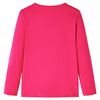 T-shirt enfants à manches longues rose vif 104