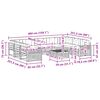 vidaXL Ensemble de canap&eacute;s d'ext&eacute;rieur 10 pcs Gris Naturel et Clair