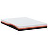 vidaXL Matelas Blanc et Noir 140 x 200 cm Tissu jacquard