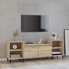 vidaXL Meuble TV Ch&ecirc;ne sonoma 160x35x55 cm Bois d'ing&eacute;nierie