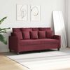 vidaXL Canap&eacute; &agrave; 2 places Rouge bordeaux 140 cm Tissu