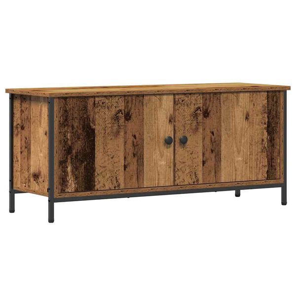 vidaXL Meuble TV Bois Ancien 100 x 35 x 45 cm Bois d'ing&eacute;nierie