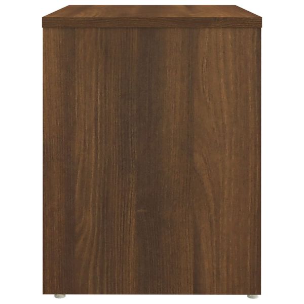 vidaXL Table de chevet Ch&ecirc;ne marron 40x30x40 cm Bois d'ing&eacute;nierie