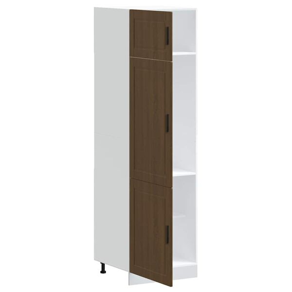 vidaXL Armoire de cuisine Porto chêne marron bois d'ingénierie