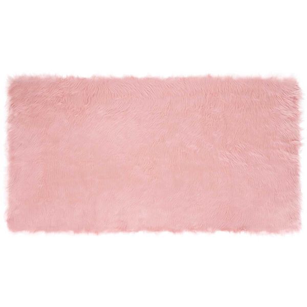 vidaXL Tapis en fausse Tafalla Rose 80 x 150 cm Polyester