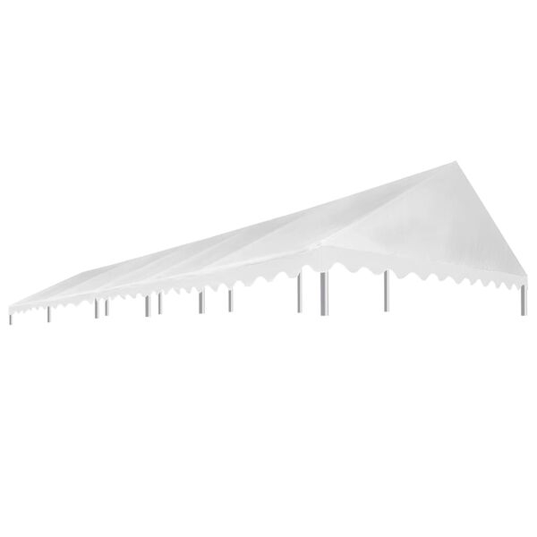 vidaXL Toit de tente de r&eacute;ception 5x10 m Blanc 450 g/m&sup2;