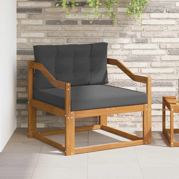 vidaXL Sofa de milieu ext&eacute;rieur Bois d'Acacia Massif Naturel