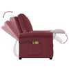 vidaXL Fauteuil de massage Rouge bordeaux Tissu