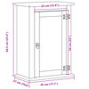 vidaXL Armoire murale de salle de bain Corona bois de pin massif