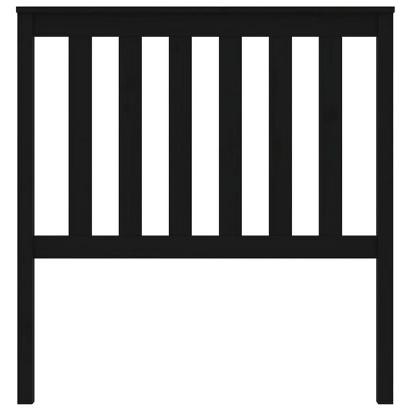 vidaXL Tête de lit Noir 96x6x101 cm Bois massif de pin