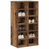 vidaXL Étagère à chaussures vieux bois 54x34x100,5cm bois d'ingénierie