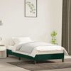 vidaXL Cadre de lit sans matelas vert fonc&eacute; 90x190 cm velours