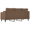 vidaXL Canap&eacute; &agrave; 3 places Marron 180 cm Tissu