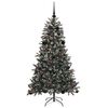 vidaXL Sapin de No&euml;l artificiel Vert 150 cm PVC, plastique et acier