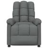 vidaXL Fauteuil inclinable Gris fonc&eacute; Tissu