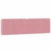 vidaXL Coussin de t&ecirc;te de lit rose 180 cm velours