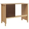 vidaXL Bureau avec tiroirs Hill Marron miel 100 x 45 x 74 cm