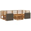 vidaXL Ensemble de canap&eacute;s d'ext&eacute;rieur 7 pcs Naturel